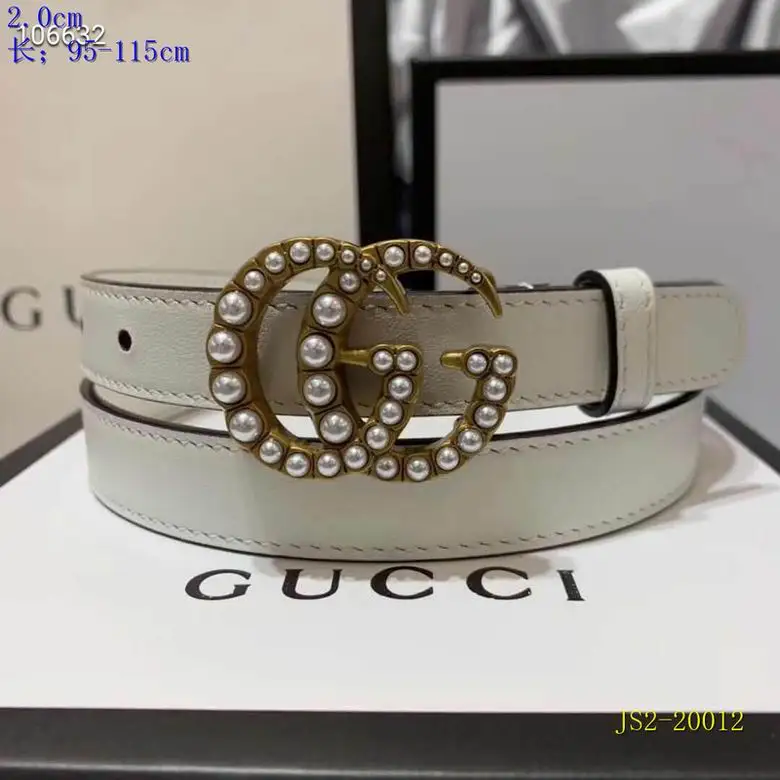Gucci belt 20mm 95-115cm 8L01